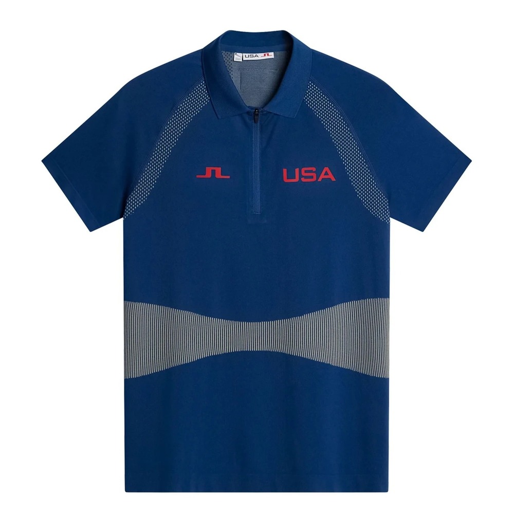 J Lindeberg‎ Women's Alizee Seamless Polo S Estate Blue NWT